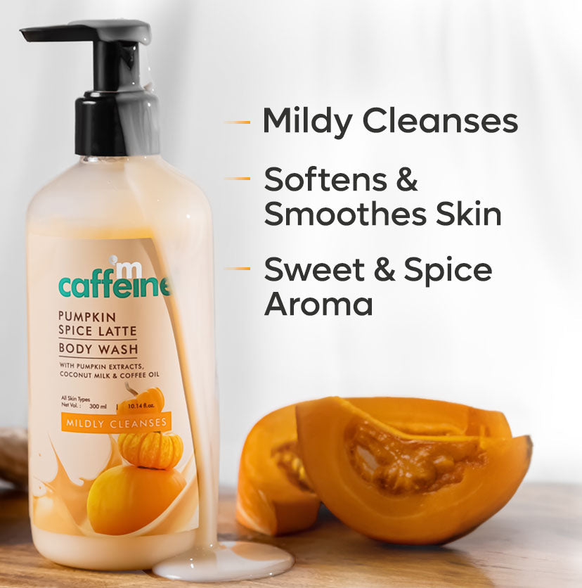 mCaffeine Pumpkin Spice Latte Body Wash 300 ml  | iBellaa