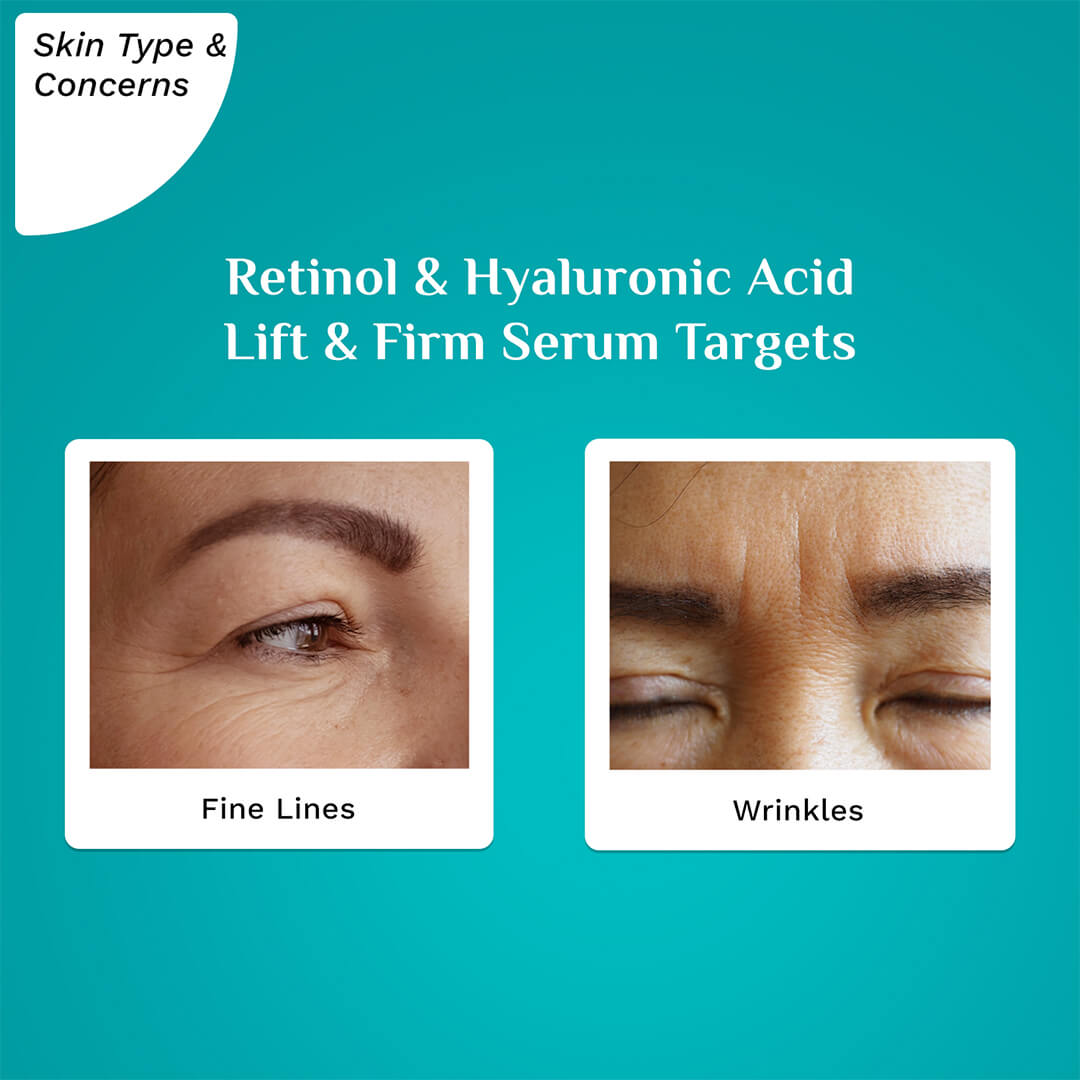 Pilgrim Retinol & Hyaluronic Acid LIFT & FIRM SERUM | 30 ml | iBellaa