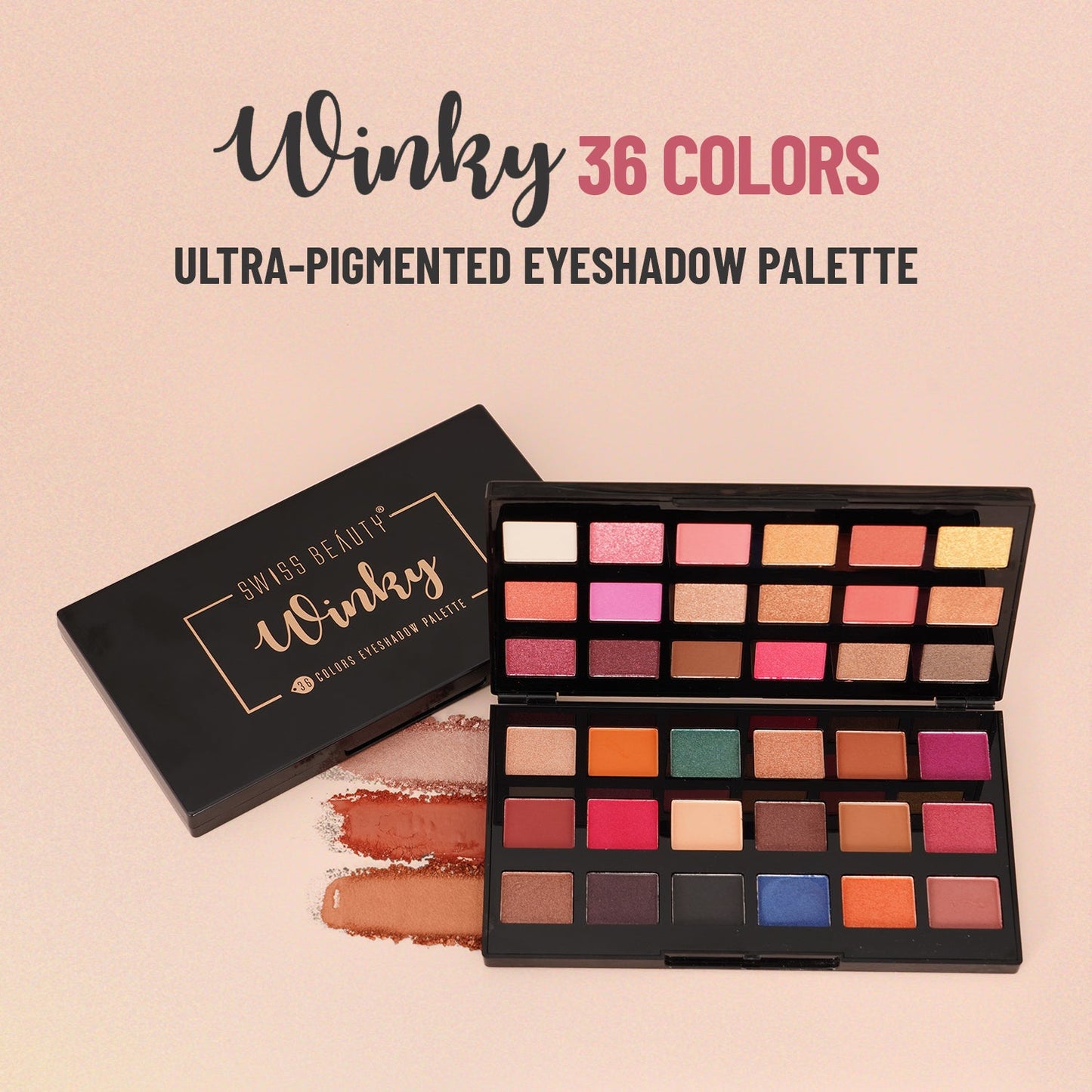 Swiss Beauty 36 Color Eyeshadow Palette | 40 g | iBellaa