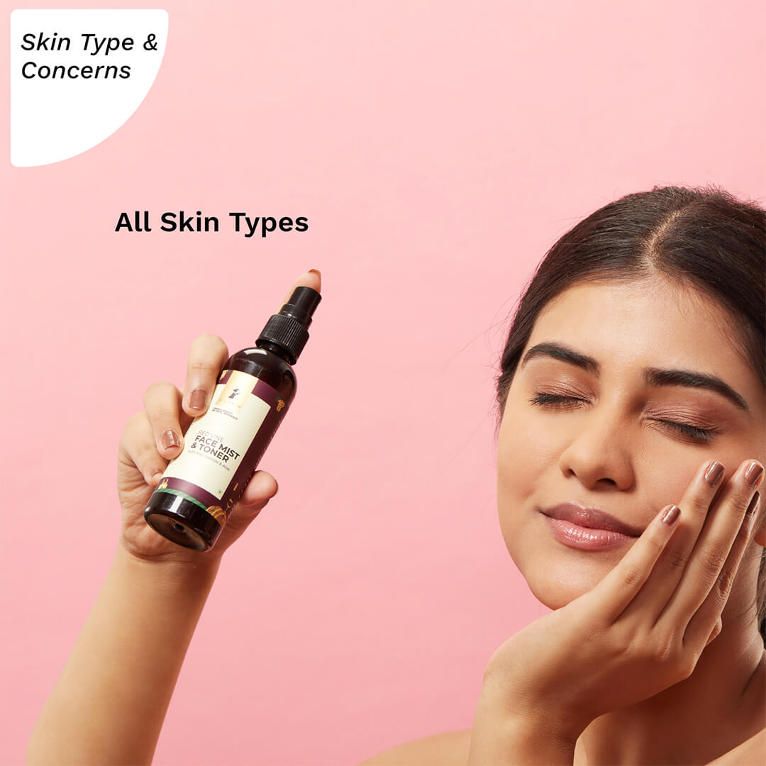 Pilgrim Red Vine Face Mist & Toner with Niacinamide (Vit. B3) & Aloe | 100 ml | iBellaa