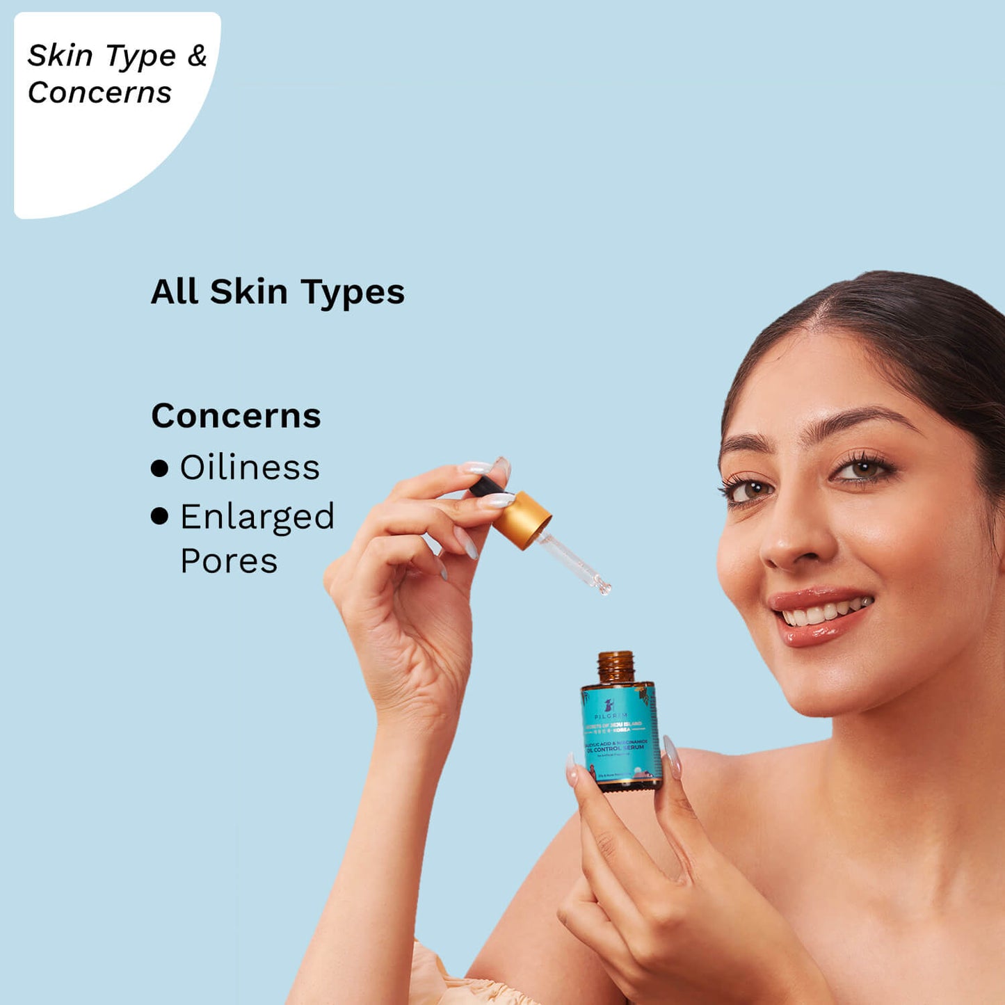 Pilgrim Salicylic Acid & Niacinamide Oil Control Serum | 30 ml | iBellaa