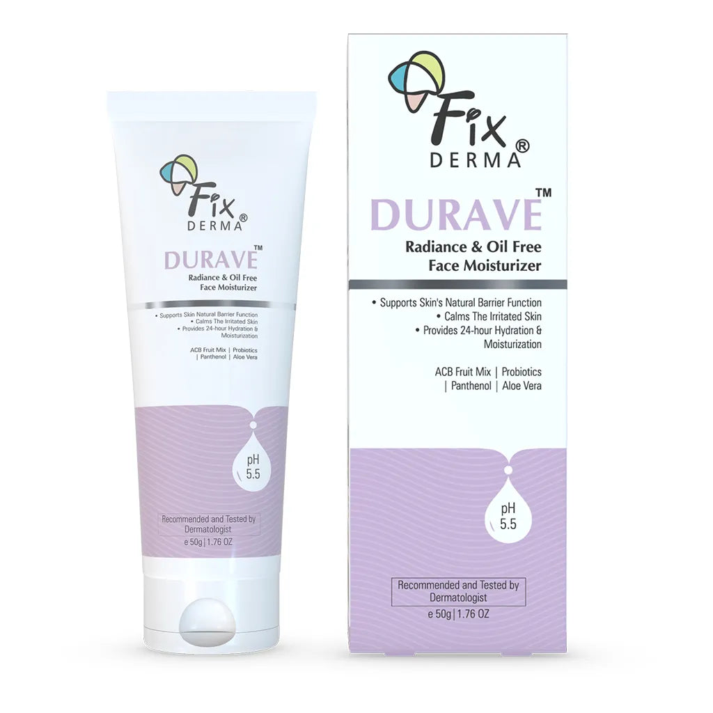 Fixderma Durave Radiance, Oil Free & Brightening Face Moisturizer | 50 g | iBellaa